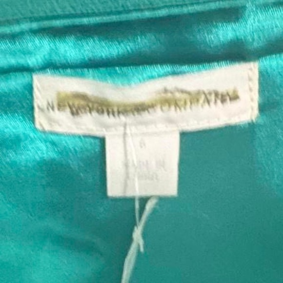 New York & Company Green White Floral Strapless Short Dress Size 6 - Picture 3 of 4